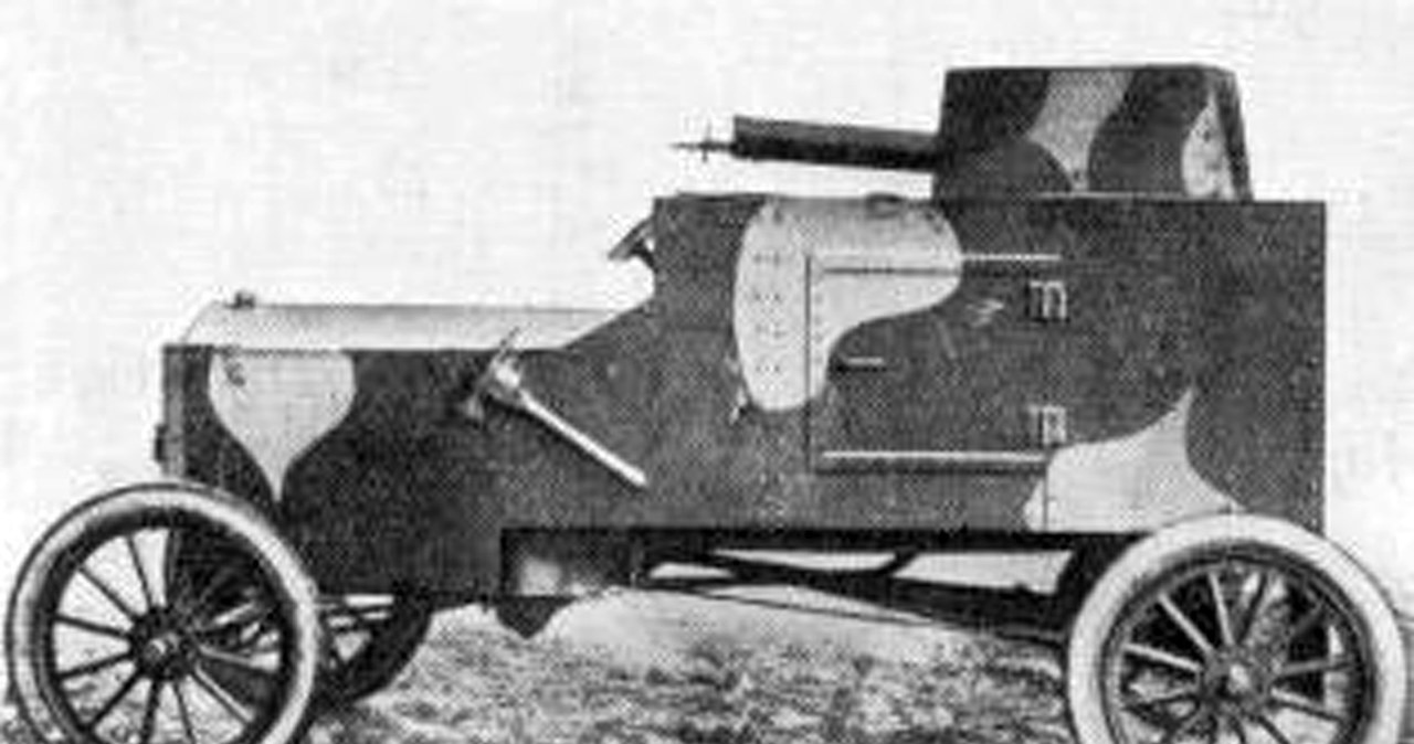 Samochód pancerny ford FT-B skonstruowany przez inżyniera Tadeusza Tańskiego /Archiwum Tomasza Szczerbickiego