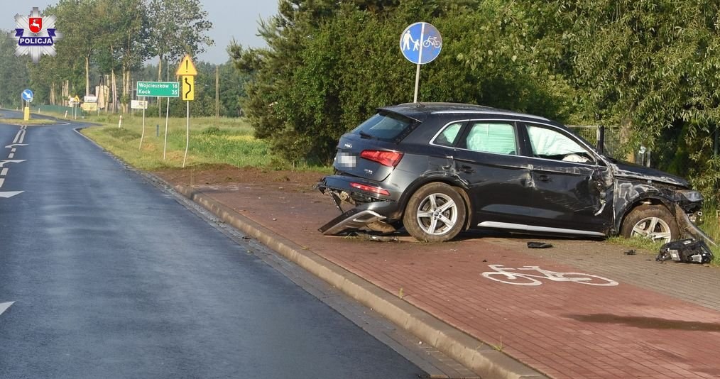 Samochód został kompletnie zniszczony /Informacja prasowa