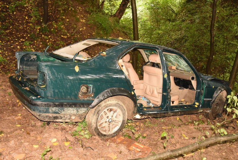 Samochód został odnaleziony w takim stanie /Policja