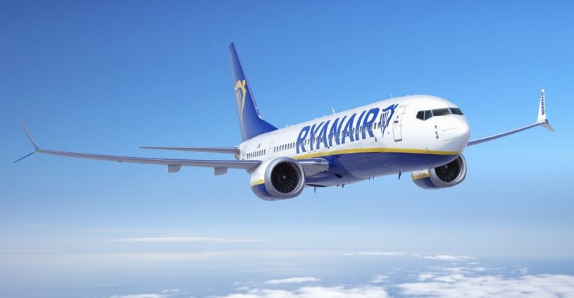 Samolot Boeing 737-8 max należący do linii Ryanair /Ryanair /materiały prasowe