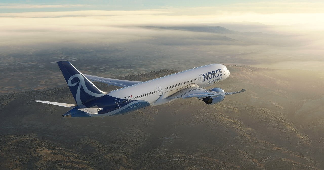 Samolot Boeing 787 Dreamliner linii Norse Atlantic Airways /Norse Atlantic Airways /materiały prasowe