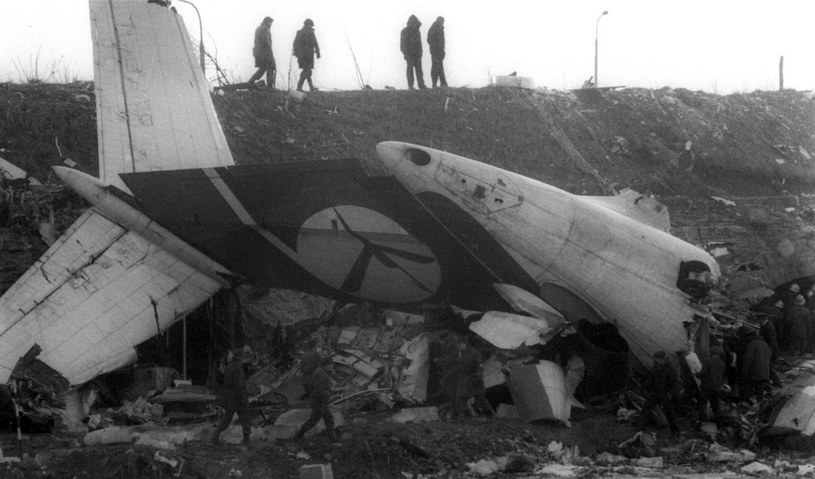 Samolot Ił-62, latający w barwach PLL Lot pod nazwą "Kopernik" rozbił się 14 marca 1980 r. w poblizu lotniska Okęcie /Michal Kułakowski /Agencja FORUM