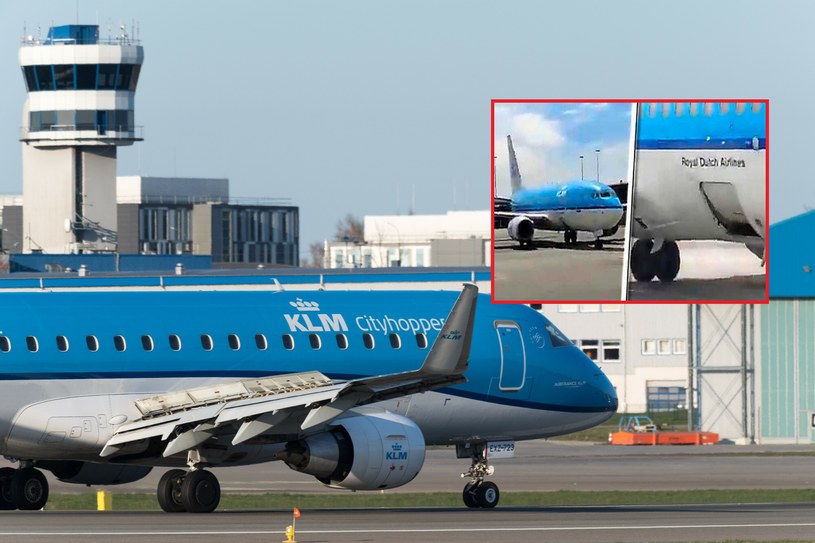 Samolot linii KLM leciał z otwartym włazem /Wojciech Strozyk/REPORTER /East News