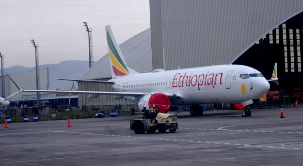 Samolot linii lotniczych Ethiopian Airlines /STR /PAP/EPA