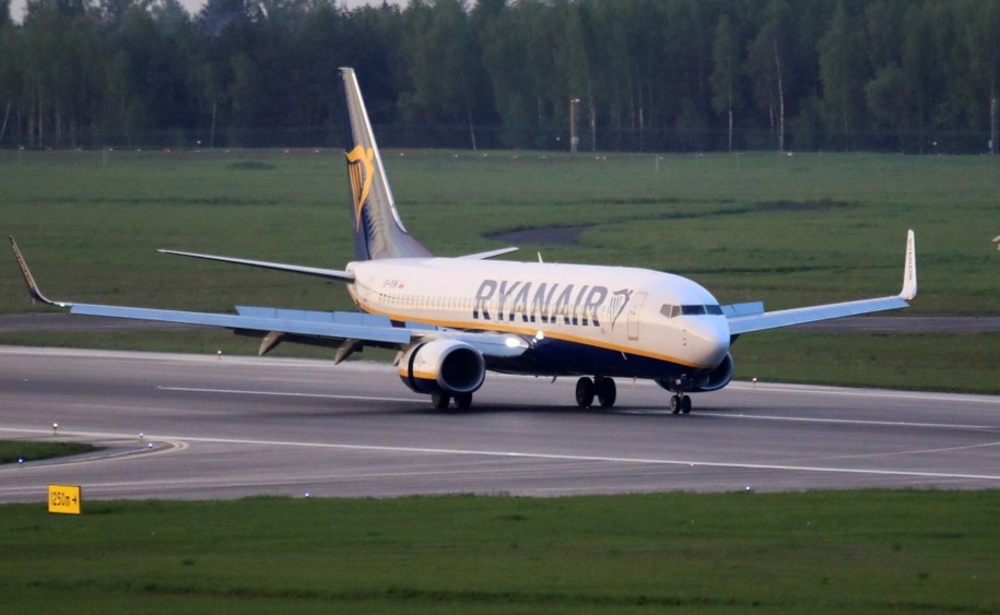 Samolot linii Ryanair /STRINGER /PAP/EPA