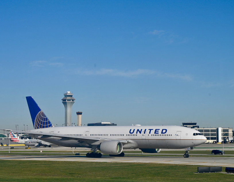 Samolot linii United Airlines /Daniel SLIM  /East News