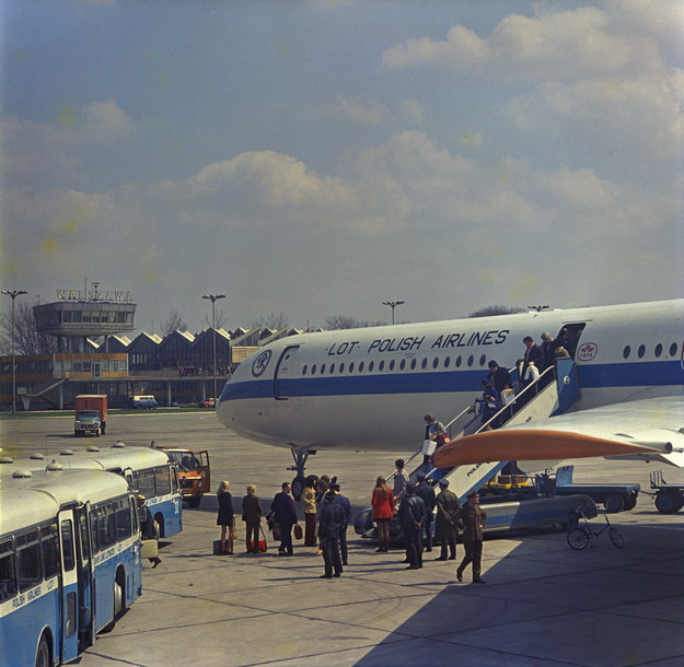 Samolot pasażerski dalekiego zasięgu Ił-62/ Zdj. archiwalne /Jan Morek /PAP