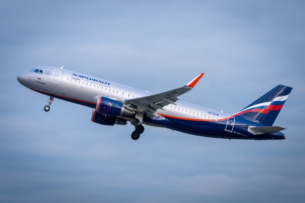 Samolot rosyjskich linii lotniczych Aerofłot /Shutterstock