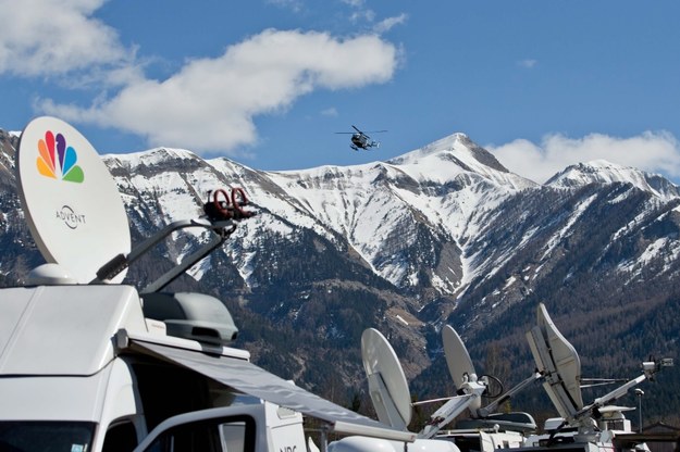 Samolot rozbił się we francuskich Alpach /Daniel Karmann /PAP/EPA