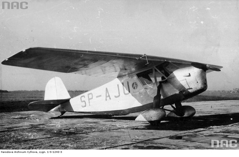 Samolot rwd-5bis, na którym kpt. Stanisław Skarżyński dokonał przeloty przez Atlantyk Południowy /Z archiwum Narodowego Archiwum Cyfrowego