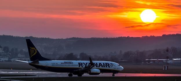 Samolot Ryanaira na lotnisku Kraków Balice. Fot. Michał Adamowski /Reporter