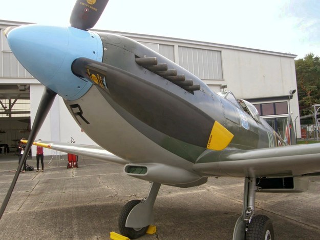 Samolot Supermarine Spitfire w muzeum lotnictwa w Herringsdorfie /Aneta Łuczkowska /RMF FM