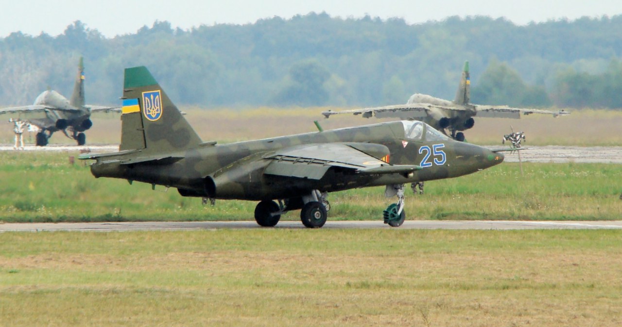 Samolot szturmowy Su-25 w Siłach Powietrznych Ukrainy /Dima Siergienko /Wikimedia