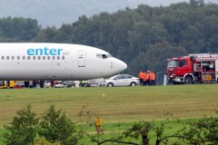 Samolot wypadł z pasa na lotnisku w Balicach