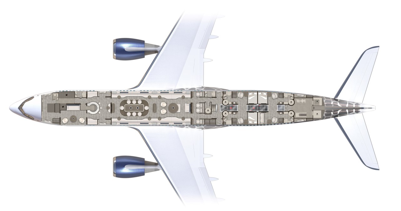 Samolot został zaprojektowany tak, aby zaspokoić wymagania najbardziej bogatych klientów /zdjęcie: Lufthansa Technik AG /domena publiczna