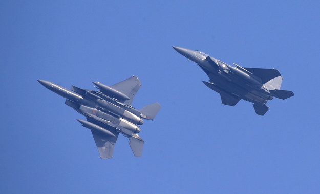 Samoloty F-15K koreańskich sił powietrznych /EPA/JEON HEON-KYUN /PAP/EPA