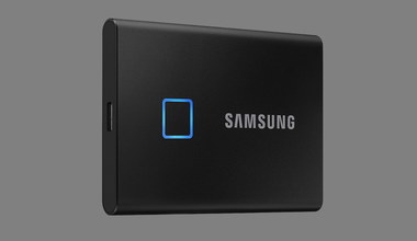 Samsung - dysk SSD T7 Touch z czytnikiem linii papilarnych