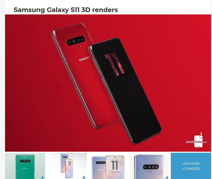 Samsung Galaxy S11 - wizja serwisu PhoneArena.com /materiały prasowe