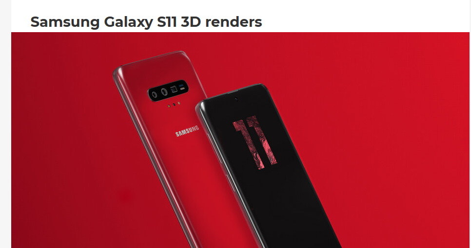 Samsung Galaxy S11 - wizja serwisu PhoneArena.com /materiały prasowe