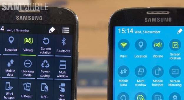 Samsung Galaxy S4 przed i po aktualizacji /android.com.pl