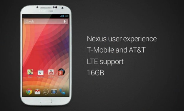 Samsung Galaxy S4 z Androidem 4.2 - wygląda jak Nexus 4. W USA ten telefon trafi do sprzedaży 26 czerwca /materiały prasowe