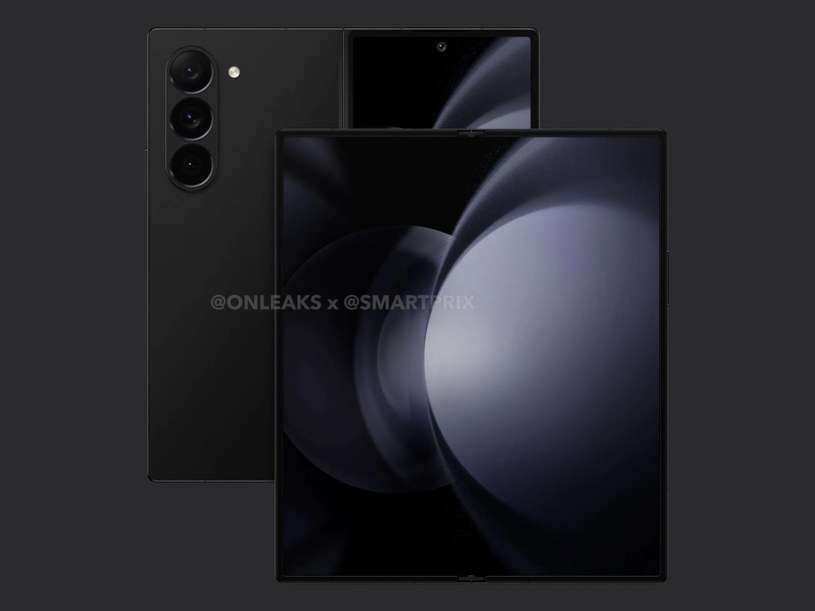 Samsung Galaxy Z Fold 6 na renderach Onleaks. /Onleaks/Smartprix /materiał zewnętrzny