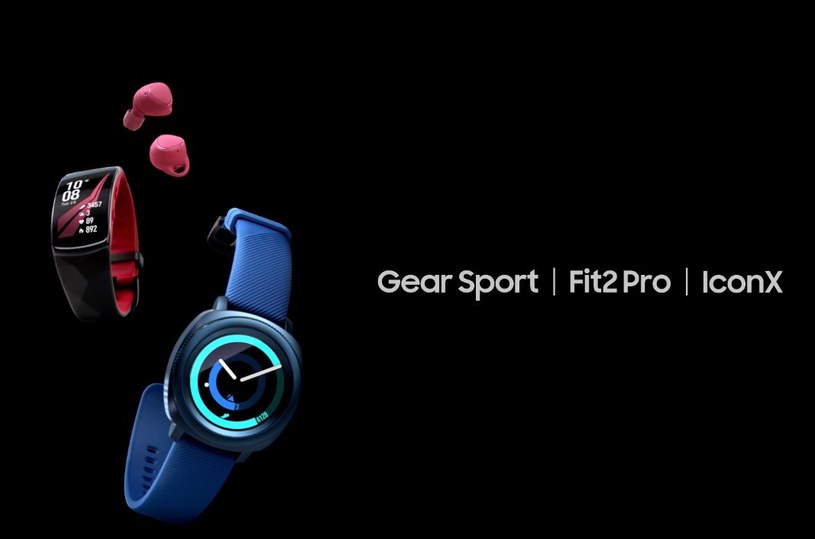 Samsung Gear Sport, Gear Fit2 Pro i Gear Icon X /materiały prasowe