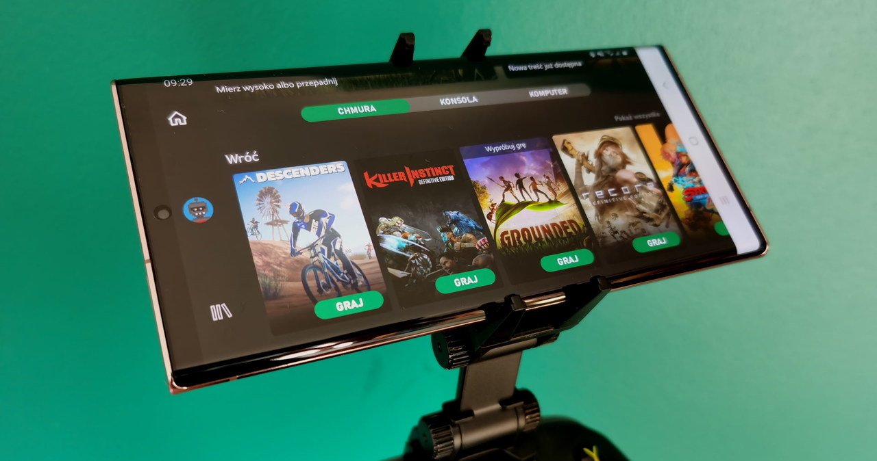 Samsung Note20 Ultra 5G i usługa streamingowa Xbox Game Pass /INTERIA.PL