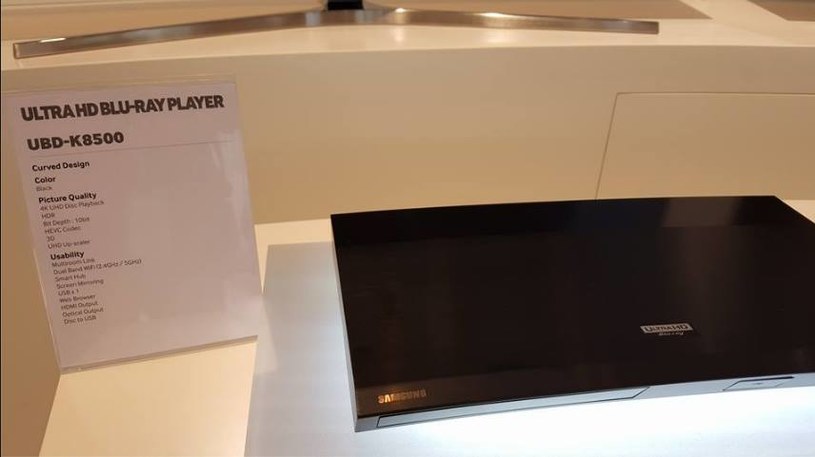 Samsung UBD-K8500 - pierwszy odtwarzacz Ultra HD Blu-ray /materiały prasowe