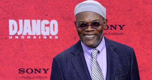 Samuel L. Jackson na premierze filmu "Django" /AFP