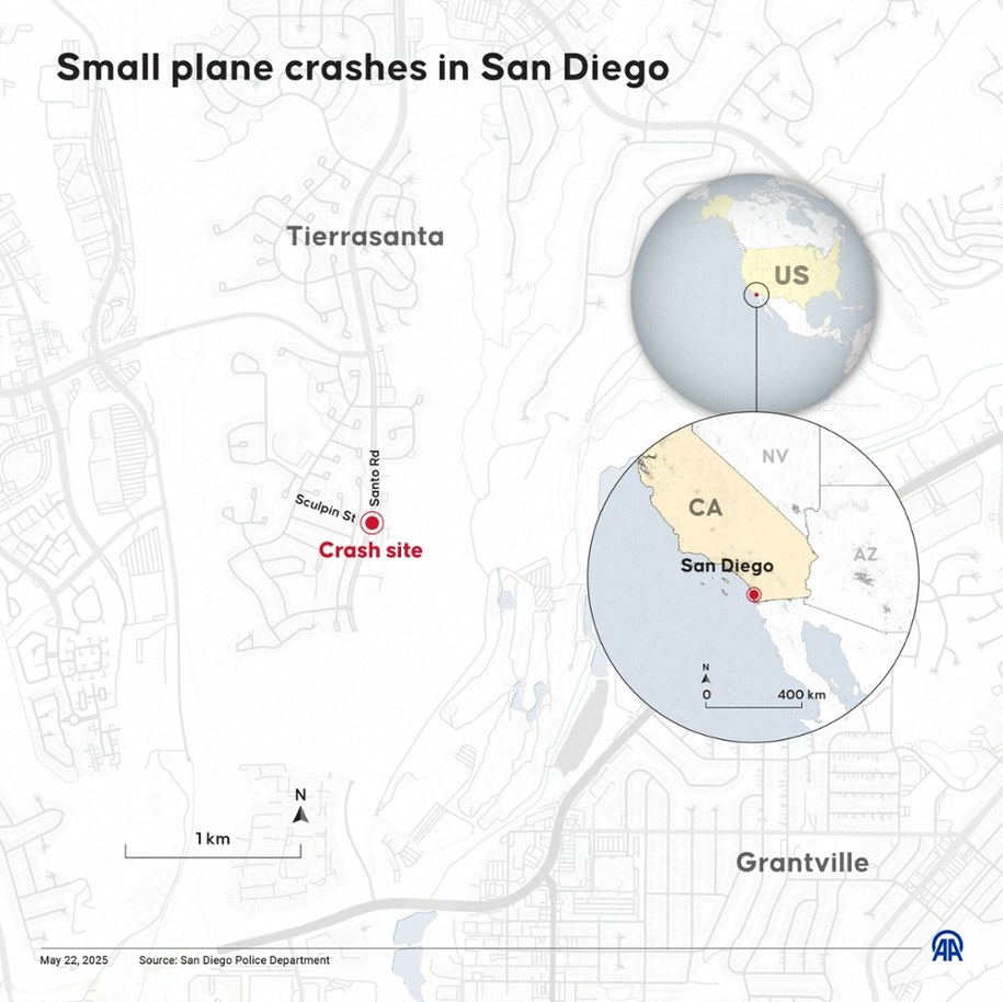 San Diego - miejsce katastrofy /AA/ABACA/Abaca/East News /East News