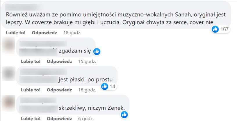 Sanah oceniona przez graczy na Facebooku /Facebook /materiał zewnętrzny