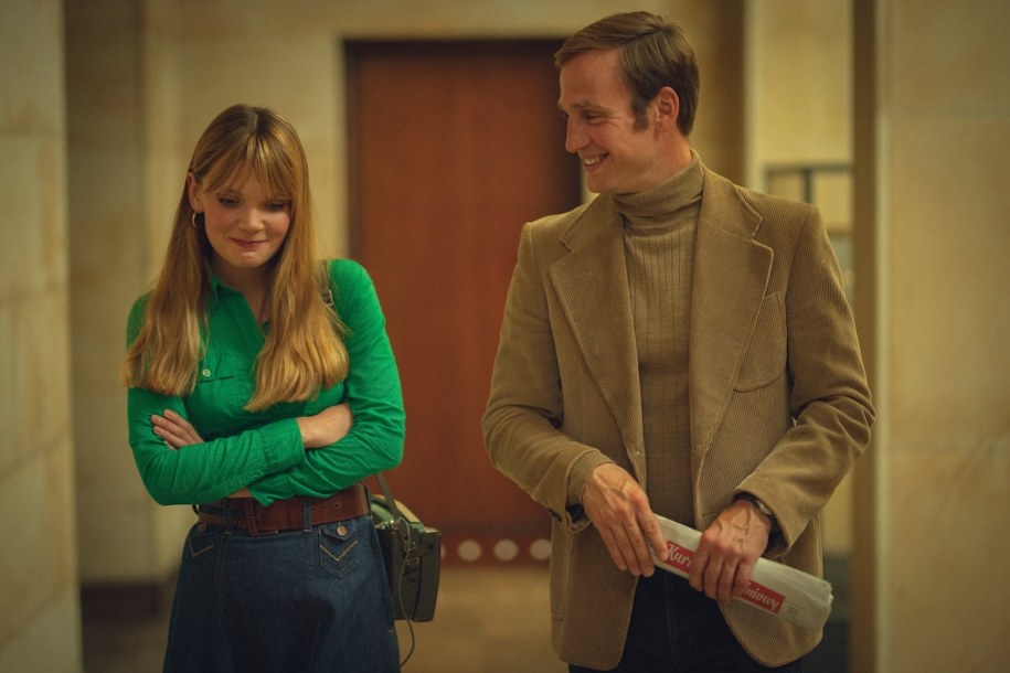 Sandra Drzymalska i Mateusz Janicki na planie "Pana Samochodzika i templariuszy" /Przemysław Pączkowski /Materiały prasowe