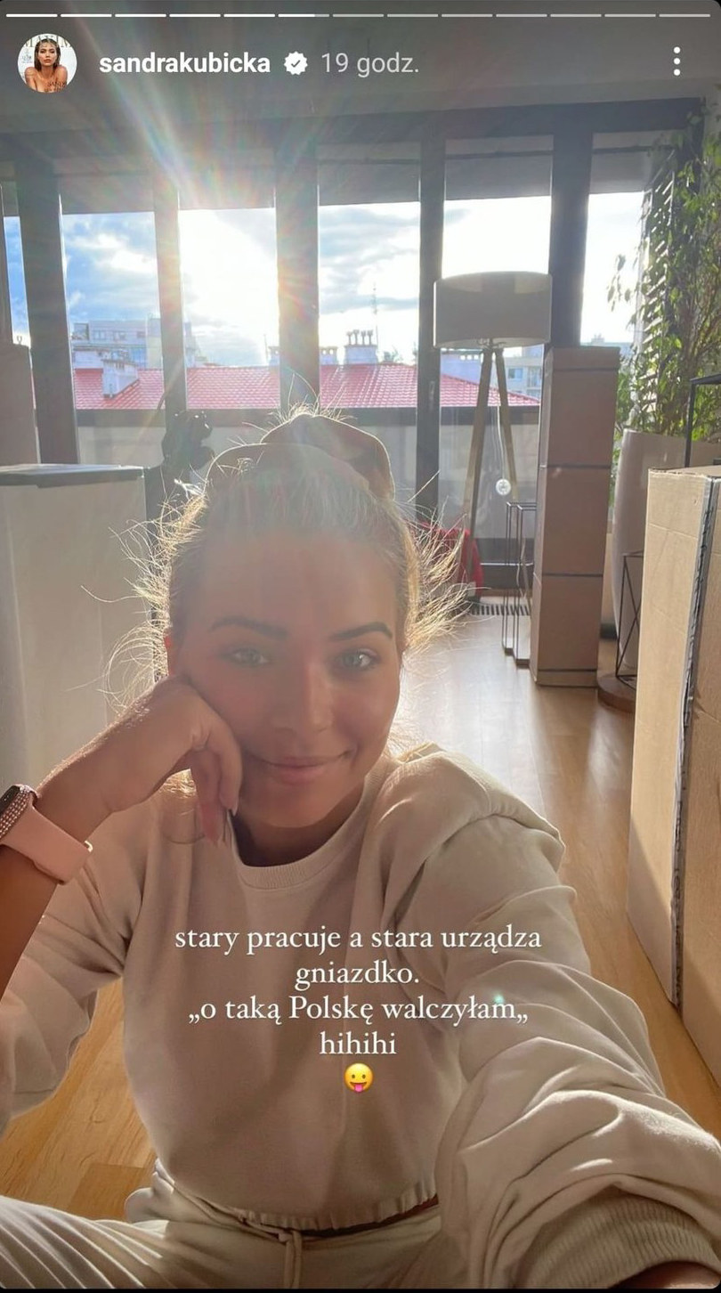 Sandra Kubicka w nowym mieszkaniu /Instagram