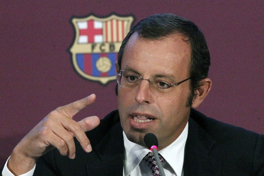 Sandro Rosell /PAP/EPA/ALBERT OLIVE    /PAP/EPA