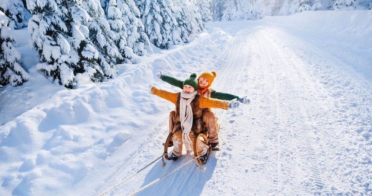 Sanki to idealna propozycja na zimową zabawę! /adobestock /INTERIA.PL