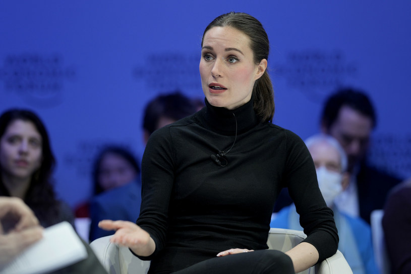 Sanna Marin w Davos /MARKUS SCHREIBER/ASSOCIATED PRESS /East News