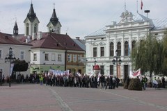 Sanok protestuje w obronie miejsc pracy 