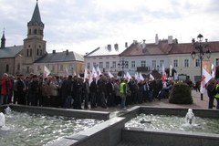 Sanok protestuje w obronie miejsc pracy 