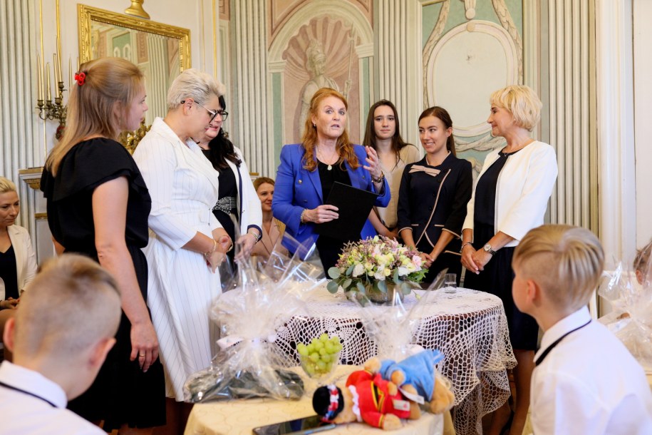 Sarah Ferguson w Będzinie /Tomasz Wiktor /PAP