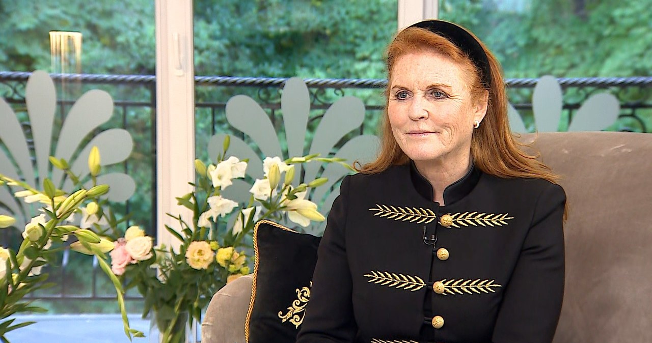 Sarah Ferguson w wywiadzie dla Polsat News /Piotr Szmigiel /Polsat