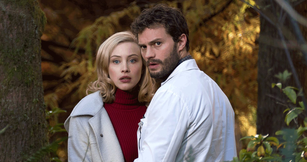 Sarah Gadon i Jamie Dornan w "9 życiu Louisa Draxa" /materiały prasowe