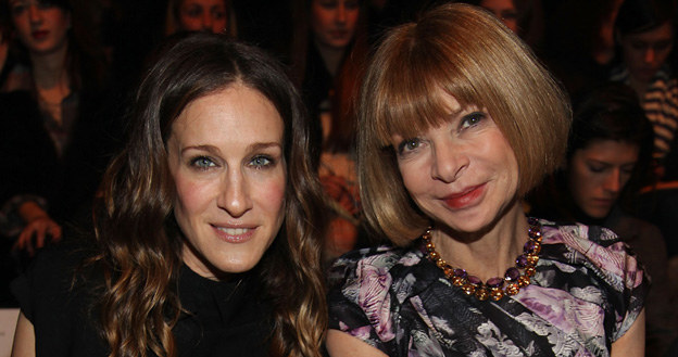 Sarah Jessica Parker i Anna Wintour /Astrid Stawiarz /Getty Images