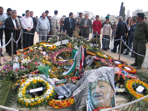 Sarkofag Arafata w Ramallah /Przemysław Marzec /RMF FM