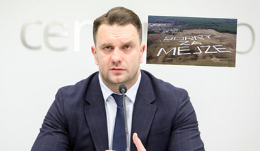 Sąsiedzi przepraszają za Łukasza Mejzę. Nietypowy napis