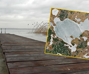 Satelita ujawnia niebezpieczne miejsca na Śniardwach