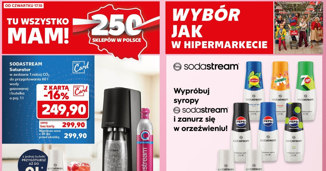 Saturator i syropy Sodastream taniej w Kauflandzie /Kaufland /INTERIA.PL