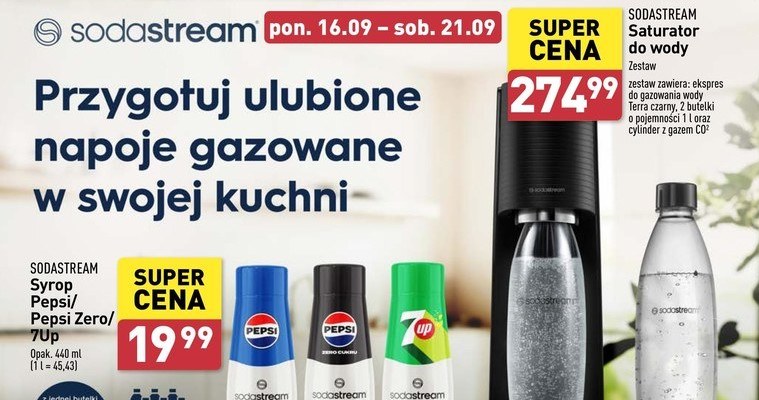 Saturator i syropy SodaStream w Aldi! /Aldi.pl /INTERIA.PL