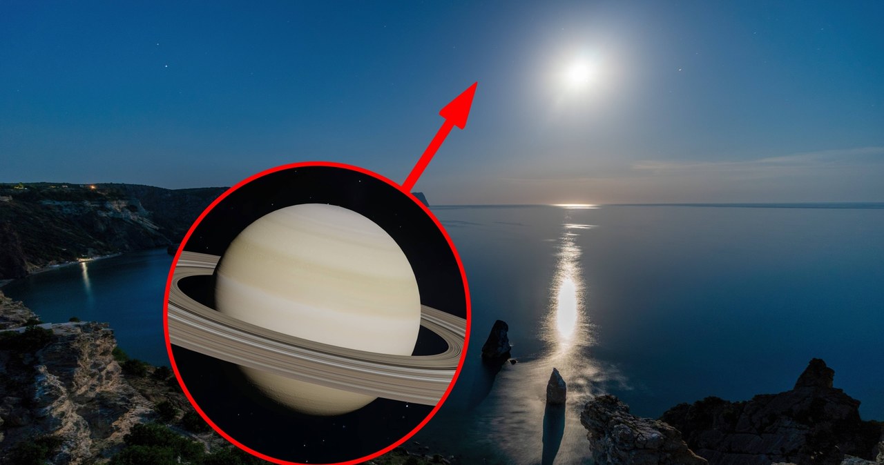 Saturn znajdzie się w opozycji? Najpierw odwiedzi go Księżyc /123RF/PICSEL