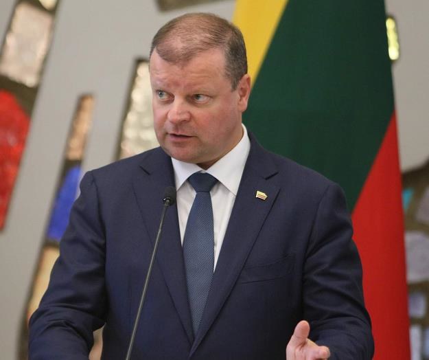 Saulius Skvernelis, premier Litwy /AFP